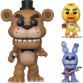 Five Nights At Freddy’s - Freddy 10″ With Bonnie And Chica 3-Pack (Pop! Vinyl)