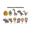 Jurassic Park - Series 1 3D PVC Bag Clips Blind Bag Display Of 24
