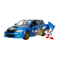 Sonic - Subaru STI With Sonic Figure 1:24 Scale Diecast (Model Car)