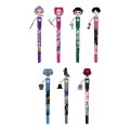 KPop Demon Hunters - 3D Head Topper Spinning Pen Blind Box Display Of 16 (Pen Topper)