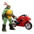 Teenage Mutant Ninja Turtles Comics - Raphael Ninja With Red Motorcycle BST AXN (Action Figure)
