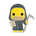 Simpsons - Grim Reaper Homer Pop! Enamel Pin (Pop! Vinyl Pin)