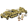 World War 2 - Sd.Kfz.8 Towing 8.8 cm Flak 36 975 Pieces (Brick Kit)