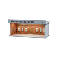 1:64 Diorama - Red Brick Retro Factory (Miniature Scene)