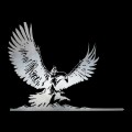 Lord Of The Rings - Gandalf On Gwaihir Metalbird Corten Steel Silhouette