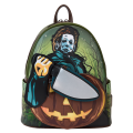 Halloween - Michael Myers Pumpkin Glow Mini Backpack With Coin Bag (Loungefly Backpack)