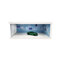 1:64 Diorama - Snowboard with Light Box Single Parking Space Blue (Miniature Scene)
