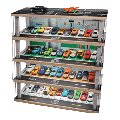 1:64 Diorama - Four Floor Parking Lot A With Lights Scene