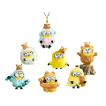 Minions - Bob And Tim Best Buddies Forever Series Vinyl Plush Keychain Blind Box Display Of 6