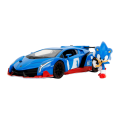 Sonic  - Lamborghini Veneno 1:24 Scale Diecast Vehicle With Sonic Figure (Model Car)