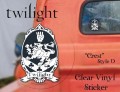 Twilight - Sticker Clear Vinyl Style D Crest