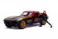 Avengers - '66 Chevy Corvette With Black Widow 1:24 Scale Hollywood Ride (Model Car)