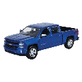 Timeless Legends - 1:24 Scale 2017 Chevy Silverado 1500Lt Z71 Crew Cab [Blue] (Model Vehicle)