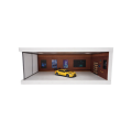 1:64 Diorama - Chevrolet Board With Light Box Single Parking Space - Brown A (Miniature Scene)