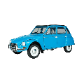 Solido - 1:18 1974 Citoren Dyane 6 Diecast (Model Car)