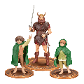 The Lord Of The Rings: Animated Film - Merry, Pippin, Boromir PVC Figure Set