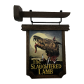 An American Werewolf In London - Pub Sign Scaled Replica
