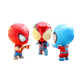 Spider-Man: Across The SpiderVerse - Spider-Man Cosbi Bobble-Head Collectible Set 1 (Cosbi Collection)