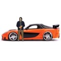 Fast And Furious - 1997 Mazda RX7 With Han 1:24 Scale Hollywood Ride (Model Car)