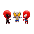 Spider-Man: Across The SpiderVerse - Spider-Man Cosbi Bobble-Head Collectible Set 2 (Cosbi Collection)