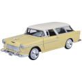 Timeless Legends - 1:24 Scale 1955 Chevy Bel Air Nomad Yellow (Model Car)