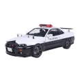 Solido Cars - 1999 Nissan Skyline GT-R (BNR34) Japanese Police White 1:18 Diecast (Model Car)