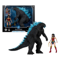 Justice League (Comics) - Wonder Woman 7" vs Atomic Blast Godzilla MegaFig 2-Pack (Action Figure)