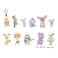 Winnie The Pooh - Pooh 100th Ann 3D Flocked PVC Bag Clips Blind Bag Series 78 Display Of 24
