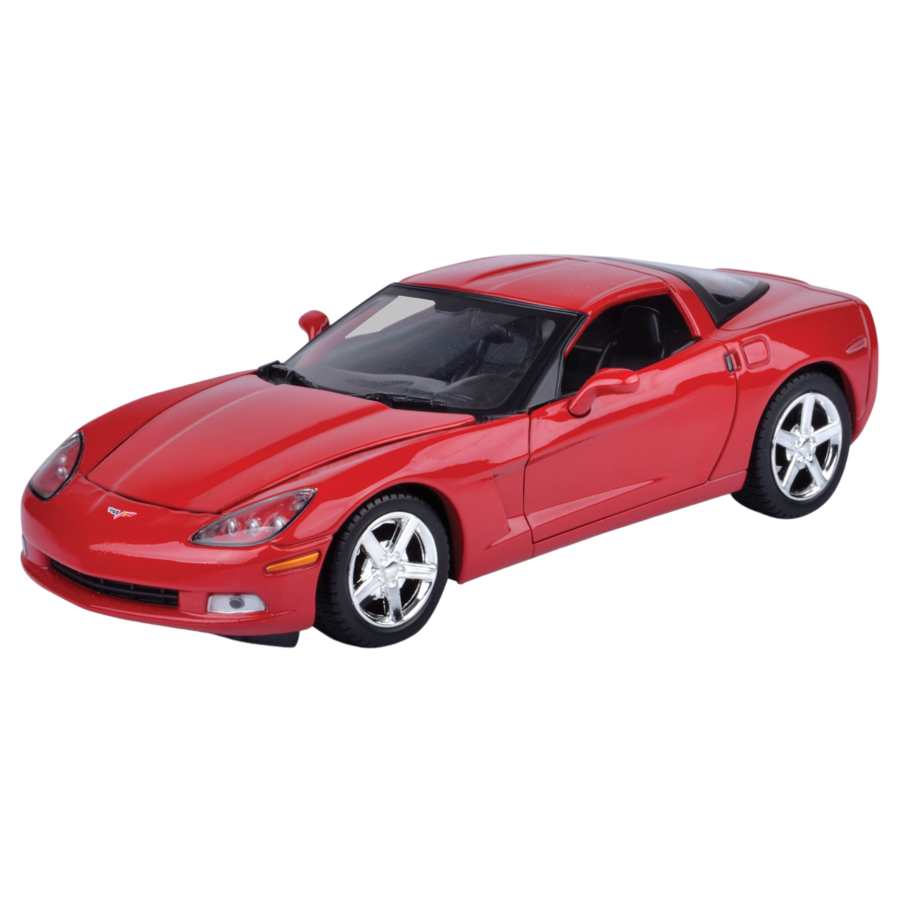 Timeless Legends 1:24 Scale 2005 Corvette C6 Red Model Car - DVDLand