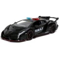 Hyperspec - 2017 Lamborghini Veneno Black 1:24 Scale (Model Car)