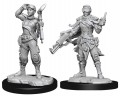 Starfinder - Deep Cuts Unpainted Miniatures: Human Mechanic (Miniature Figure)