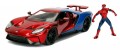 Spider-Man - 2017 Ford GT 1:24 Scale Hollywood Rides Diecast Vehicle (Model Car)