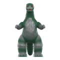 Toho - Marusan Godzilla Green/Silver - L-Tail 3.75'' ReAction (Action Figure)