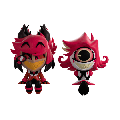 Hazbin Hotel - Alastor And Niffty Monitor Buddiez 2.5" Vinyl Figure 2-Pack