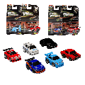 Fast And Furious - 1:43 Small Blocks Diecast Vehicle Wave 2 Assortment Display Of 6 (Model Car)