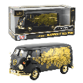 Midnight Eclipse - 1:24 Volkswagen Type 2 (T1) Delivery Van Diecast (Model Car)