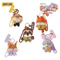 Zootopia - Cute Crew Phone Strap Blind Box Display Of 4 (Plush Figure)