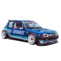 Solido - 1:18 Peugeot 205 GTI Blackfish G Tribute 1990 (Model Car)