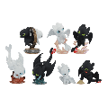 How To Train Your Dragon - Toothless And Light Fury Intertwined Blind Box Figures Display Of 6 (Action Figures)