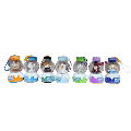 Frozen - Let it Roll Crystal Ball Plush Charm Assortment Display Of 6 (Plush Toy)