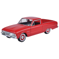 Timeless Legends - 1:24 Scale 1960 Ford Ranchero Red (Model Car)
