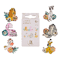 Dogs And Cats - Floral Mystery Pin Blind Box Display Of 12