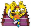 The Simpsons - Bart Raiding Homers Change Jar Spinning Enamel Pin