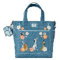 Disney - Dogs And Cats Faux Denim Convertible With Coin Bag (Loungefly Tote Bag)