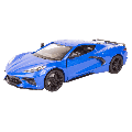 Timeless Legends - 2020 Corvette C8 [Blue] 1:24 Scale Diecast (Model Car)