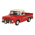 Timelesss Legends - 1:24 Red 1966 Chevy C10 Fleetside Pickup (Model Car)