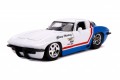 Big Time Muscle - Chevy Corvette Stingray 1963 White 1:24 Scale Diecast Vehicle (Model Car)