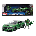 Marvel - 1:24 Doctor Doom Figure With 2024 Ford Mustang Dark Horse Diecast (Model Car)