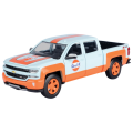 Gulf Collection - 1:27 Scale 2017 Chevy Silverado 1500 Lt Z71 Crew Cab With Gulf Livery (Model Car)